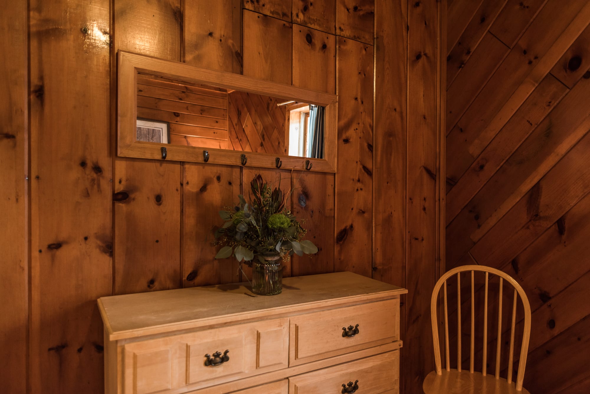 Lakeview cabin bedroom dresser.